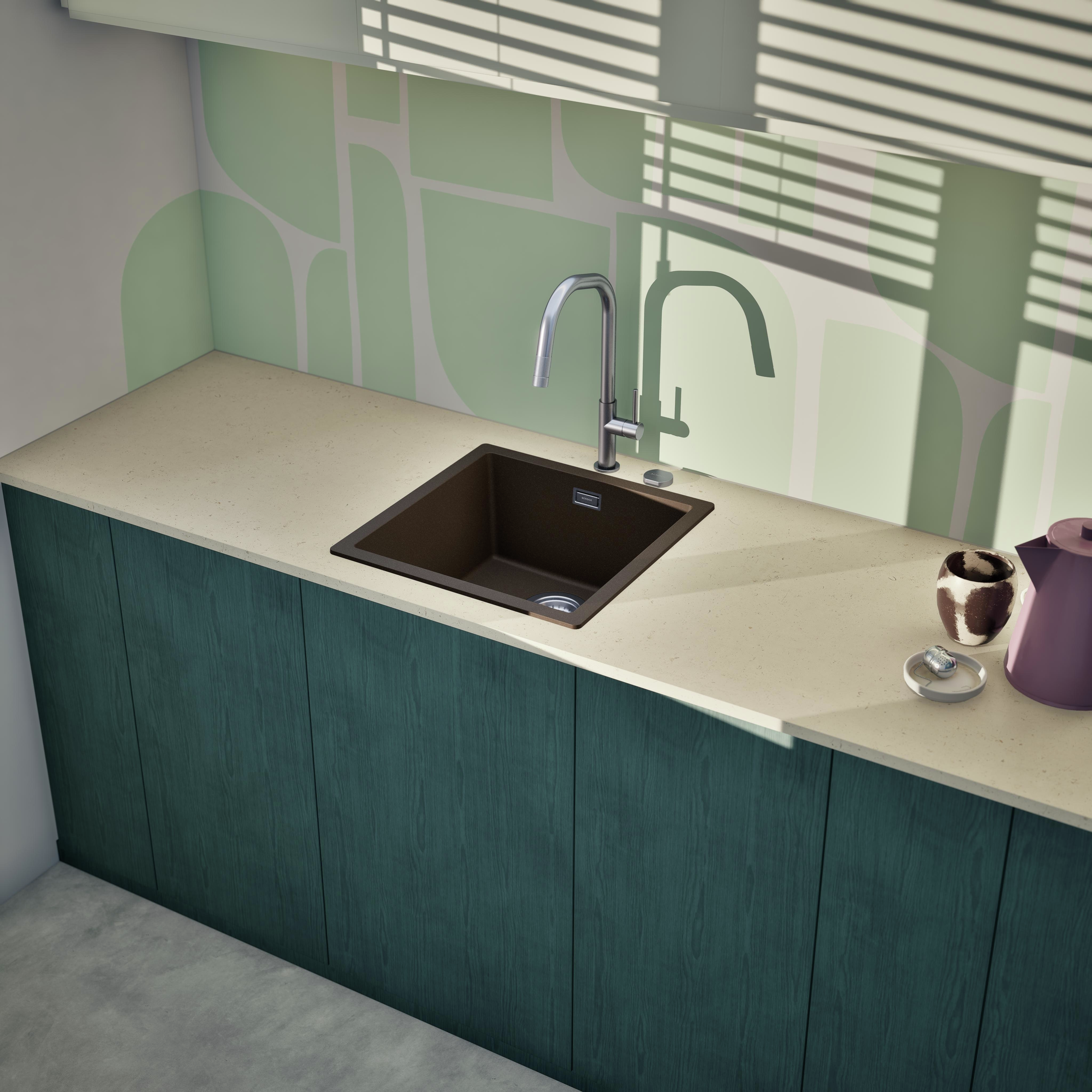 Dřez FORMHAUS D-100LS NERO